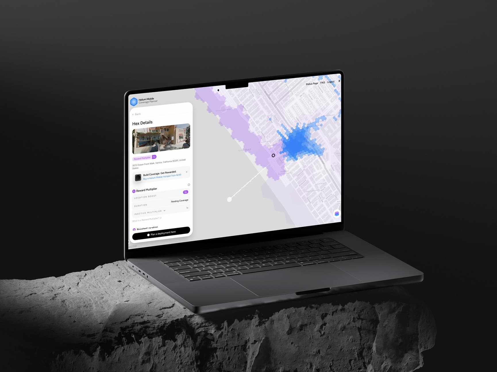 Laptop showing hex details with boost multiplier