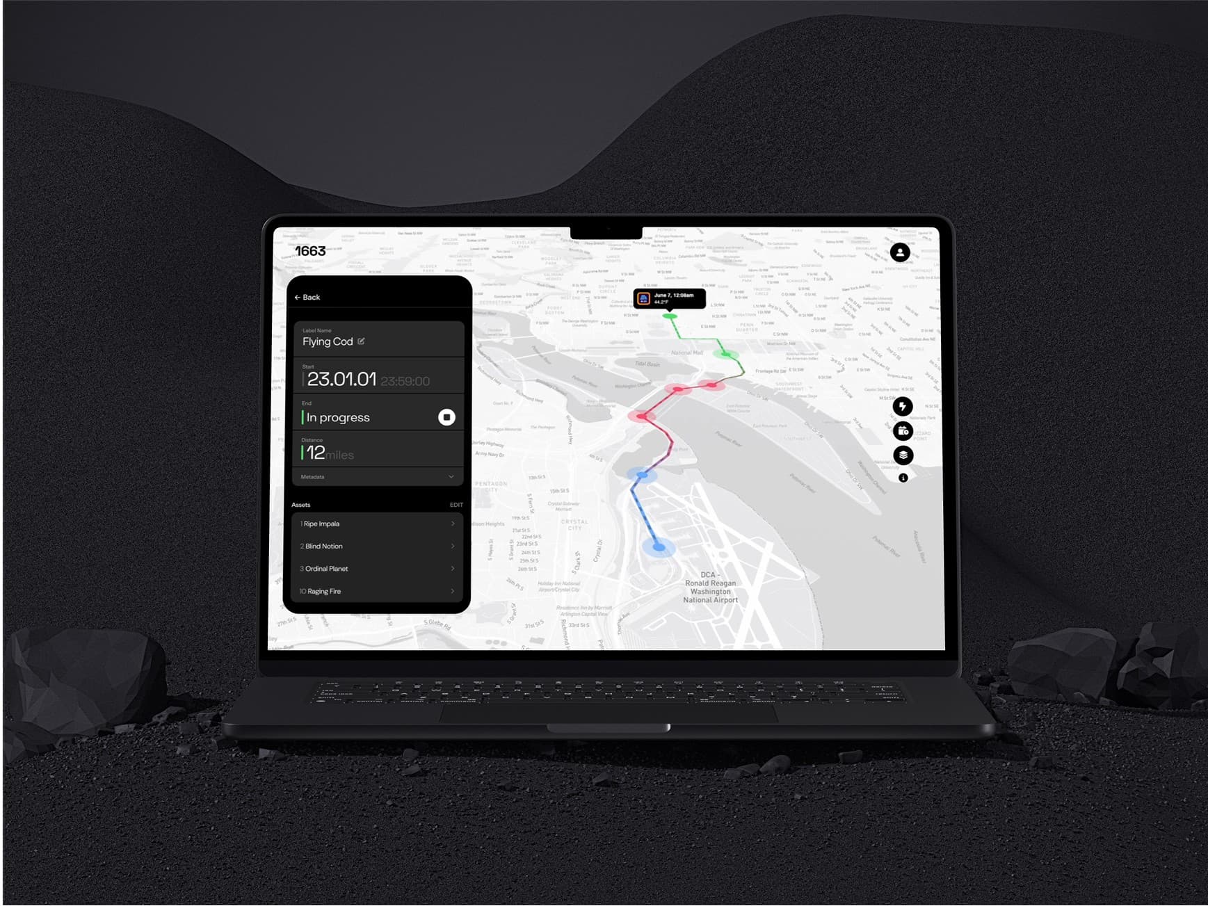 1663 asset tracking view