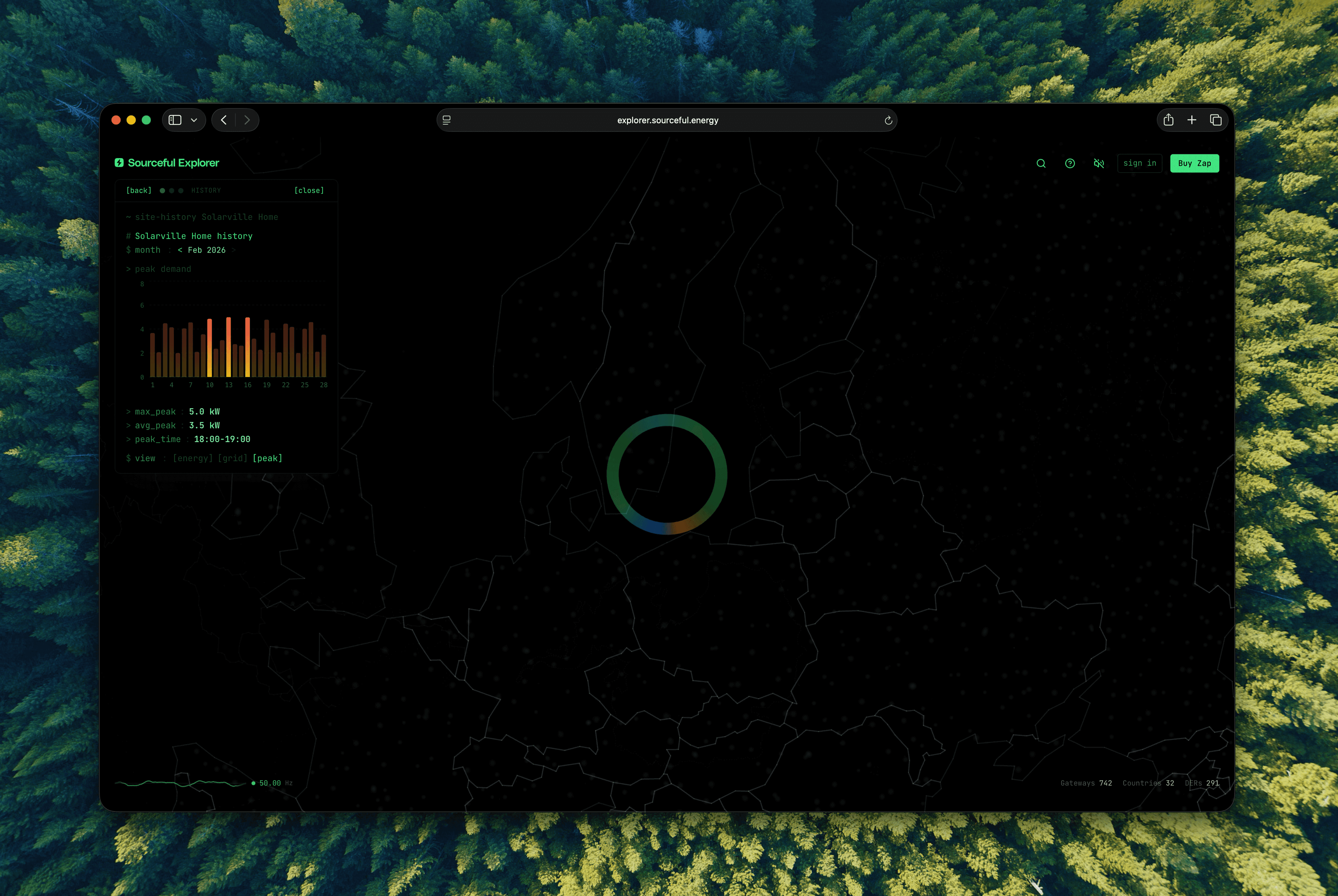 Close detail of Explorer interface